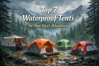 Top 7 Waterproof Tents for Your Next Adventure in rainy forest with misty mountains